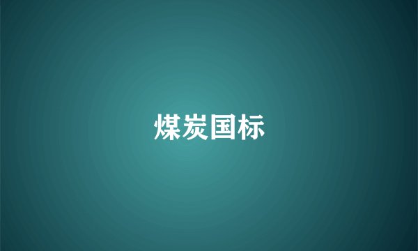 煤炭国标
