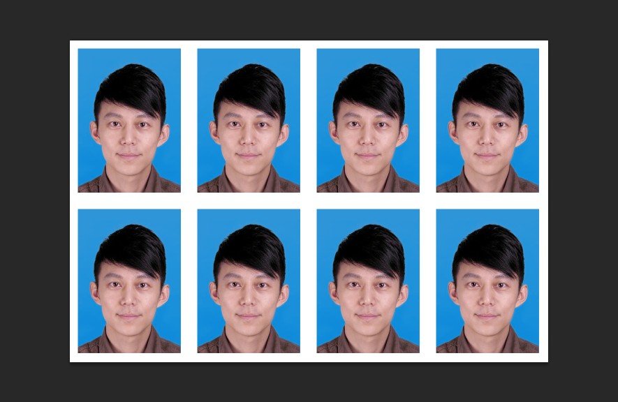 怎么用普通照片做成一寸蓝底照片