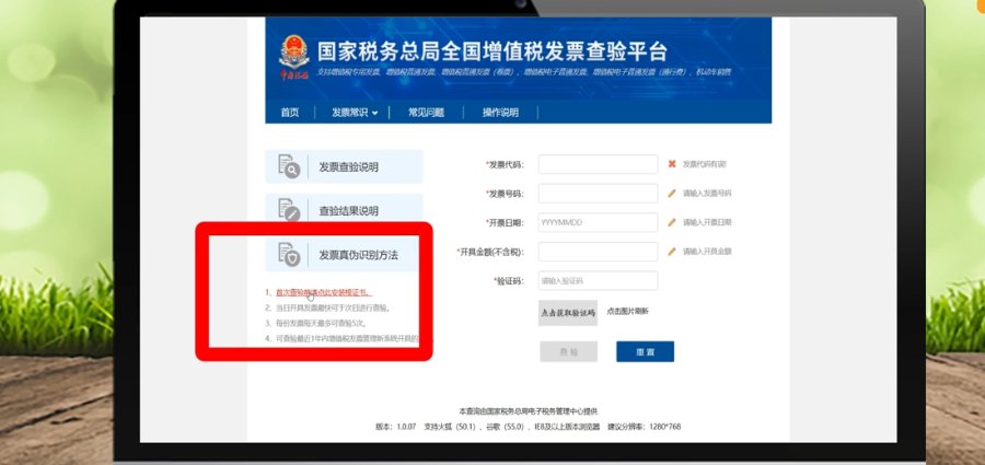 上网查发票的真伪怎么查
