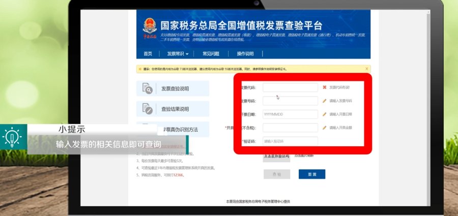 上网查发票的真伪怎么查