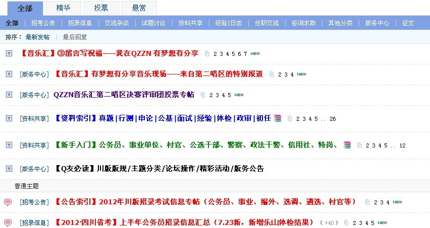 四川省哪些地市公务员论坛比较好