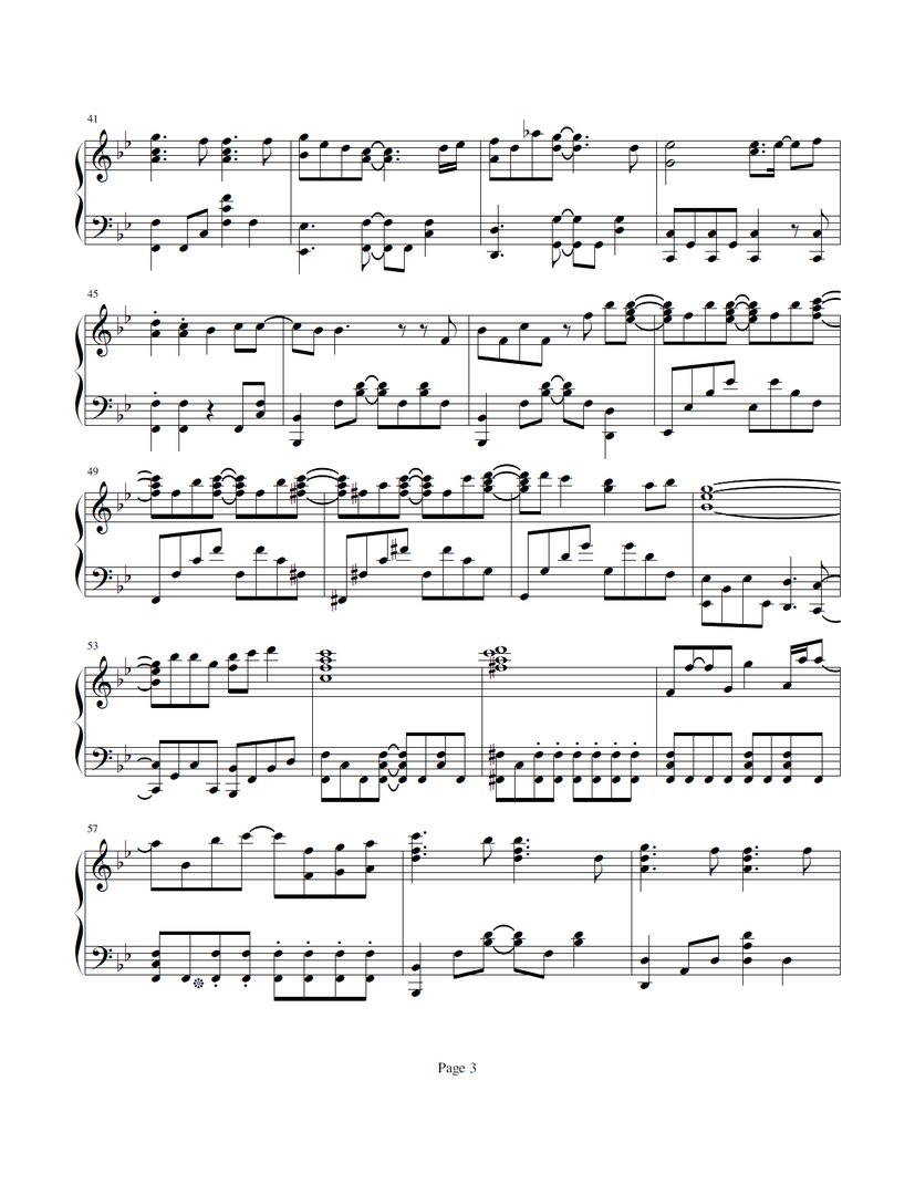 急求相遇天使钢琴谱