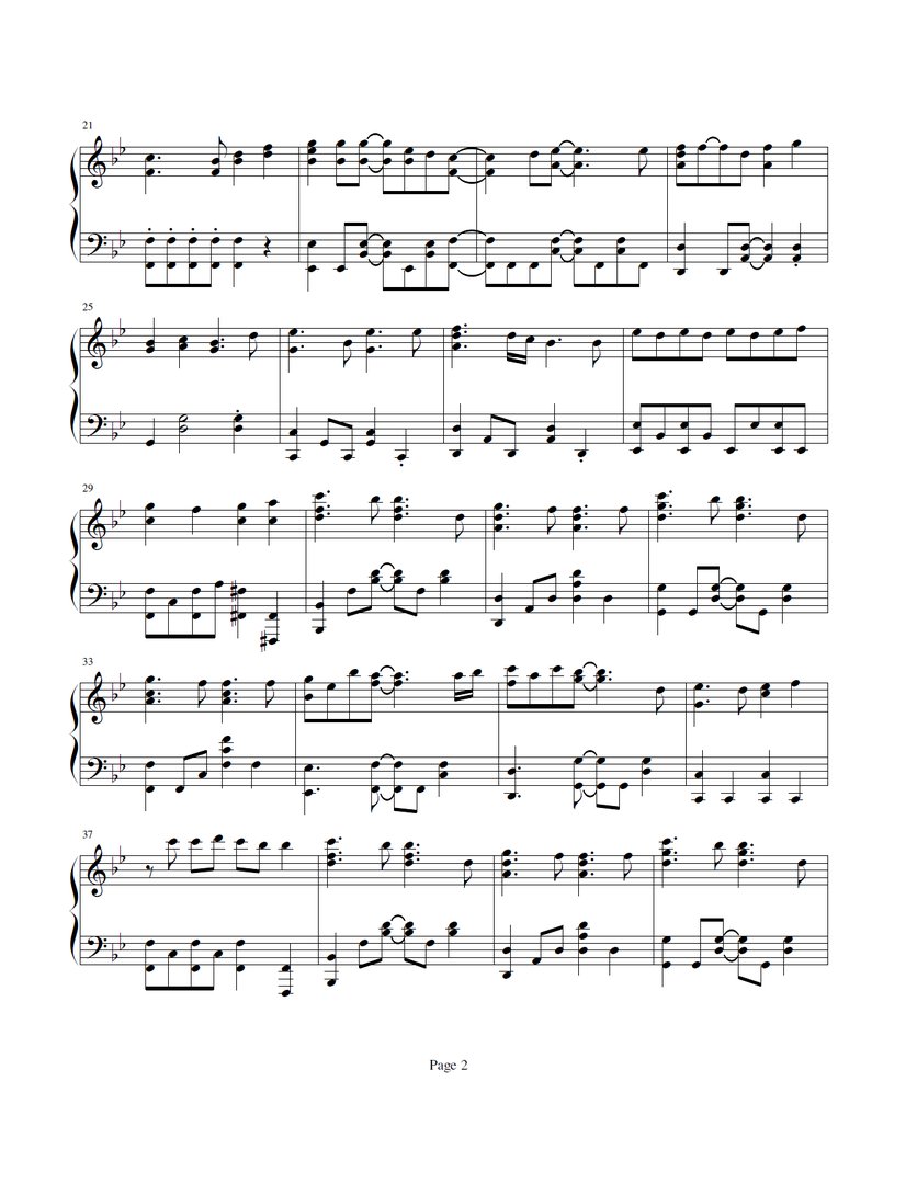 急求相遇天使钢琴谱