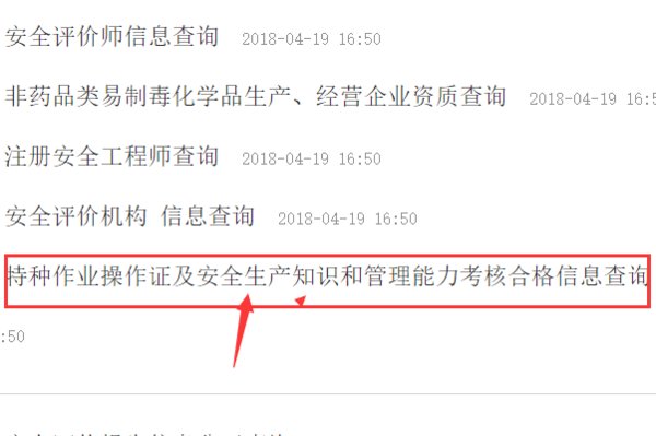 安监局电工证查询官网电工证怎样查询
