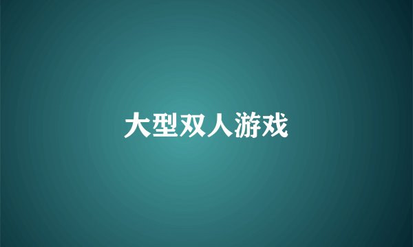 大型双人游戏