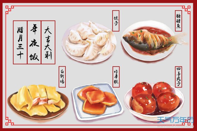 各种年夜饭的寓意都是什么？