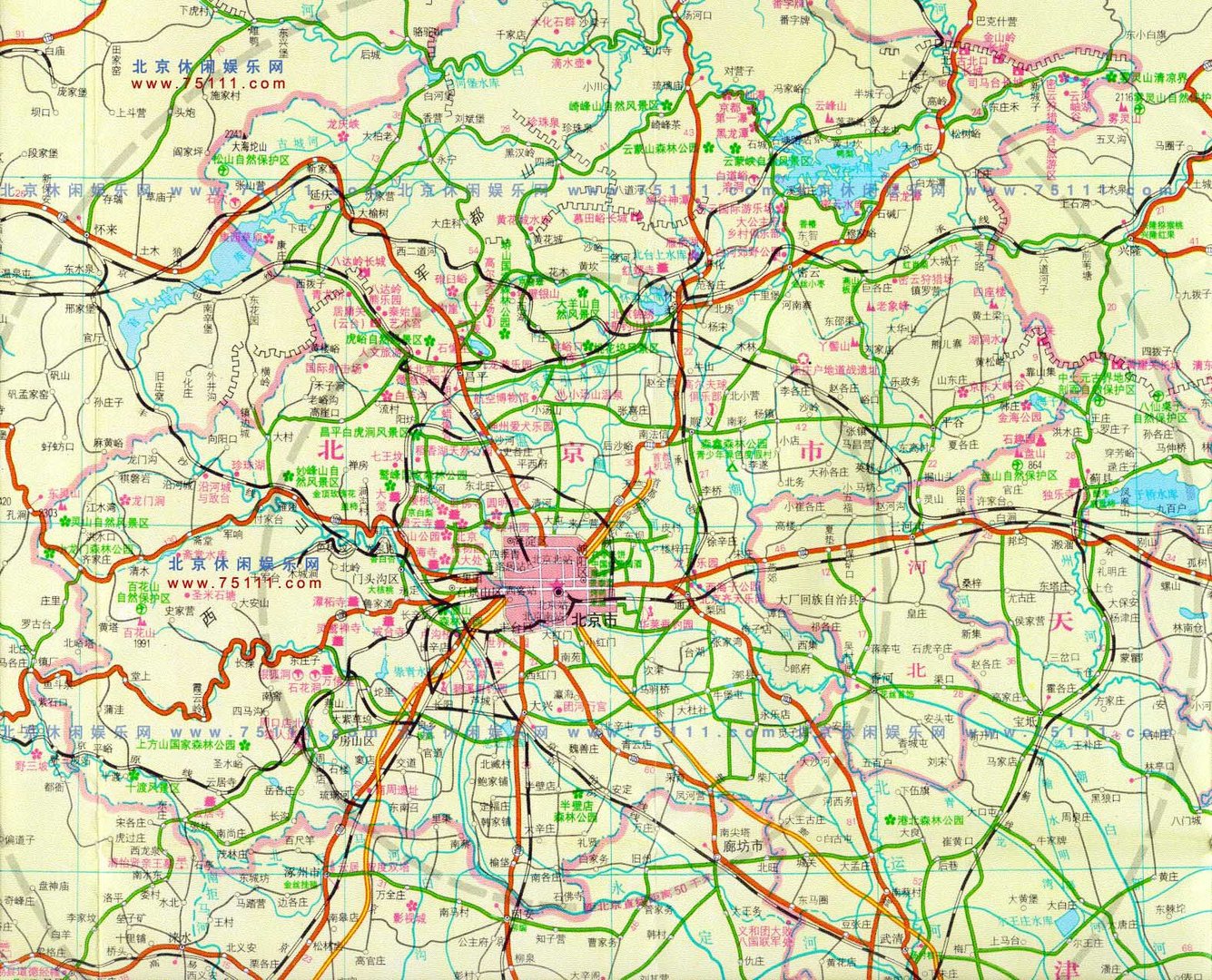 北京地图全图
