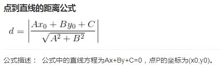 圆心到直线的距离公式