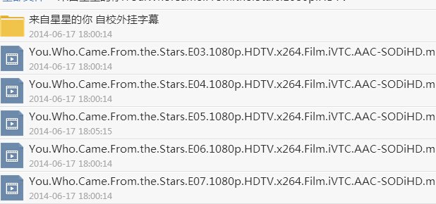 同求，《来自星星的你》1080p高清下载地址，谢谢！