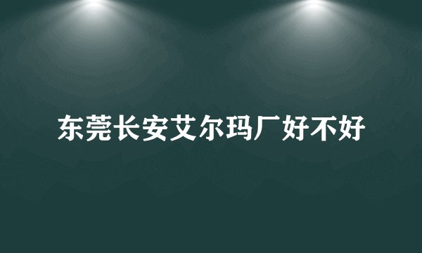 东莞长安艾尔玛厂好不好