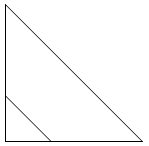 小学四年级奥数题：加一条直线，使下面的图形划分成为两个三角形。