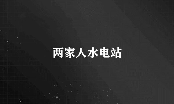 两家人水电站