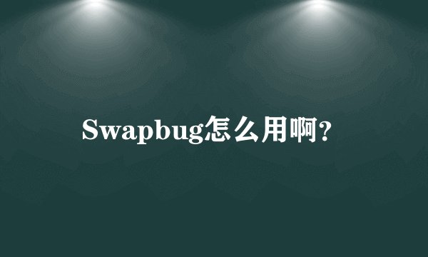 Swapbug怎么用啊？