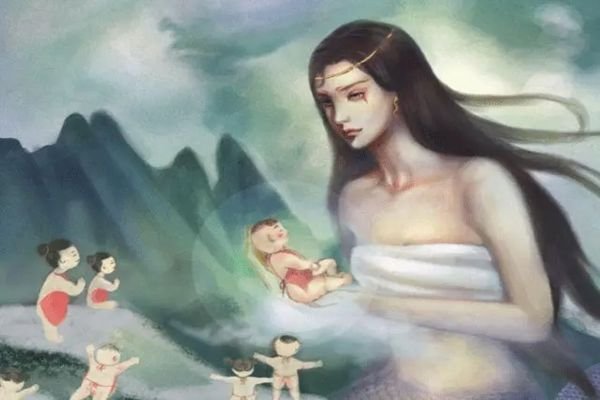 女娲吃人的图片 补天吃人的恐怖照可怕