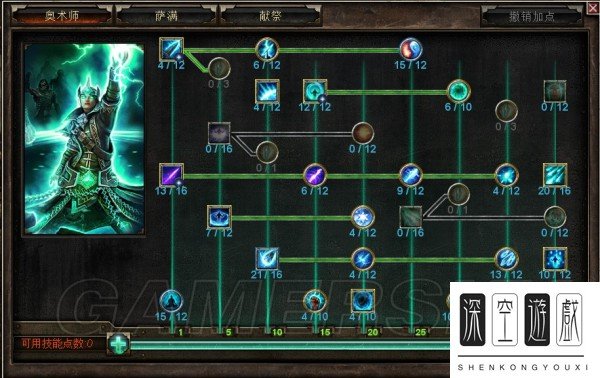 《恐怖黎明》法师加点及星座装备选择