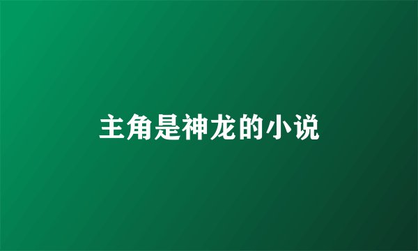 主角是神龙的小说