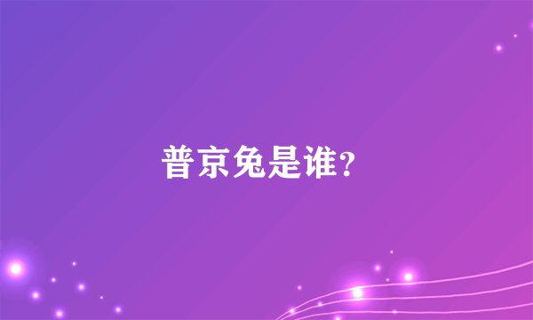 普京兔是谁？