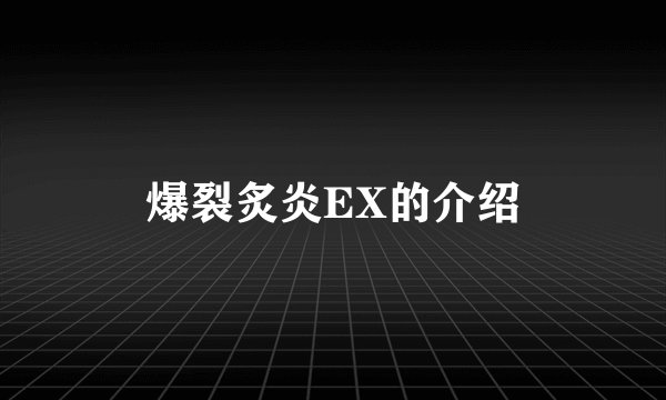 爆裂炙炎EX的介绍