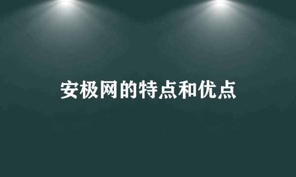 安极网的特点和优点