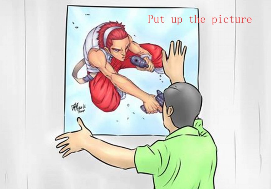 张贴图画用英语怎写