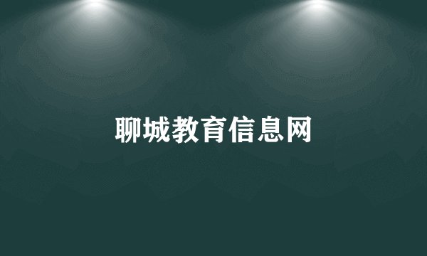 聊城教育信息网
