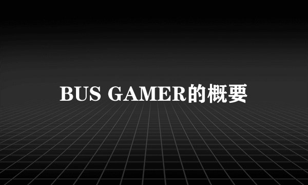BUS GAMER的概要