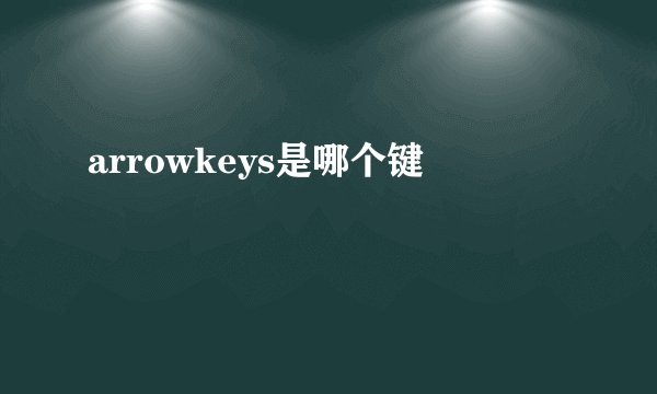 arrowkeys是哪个键