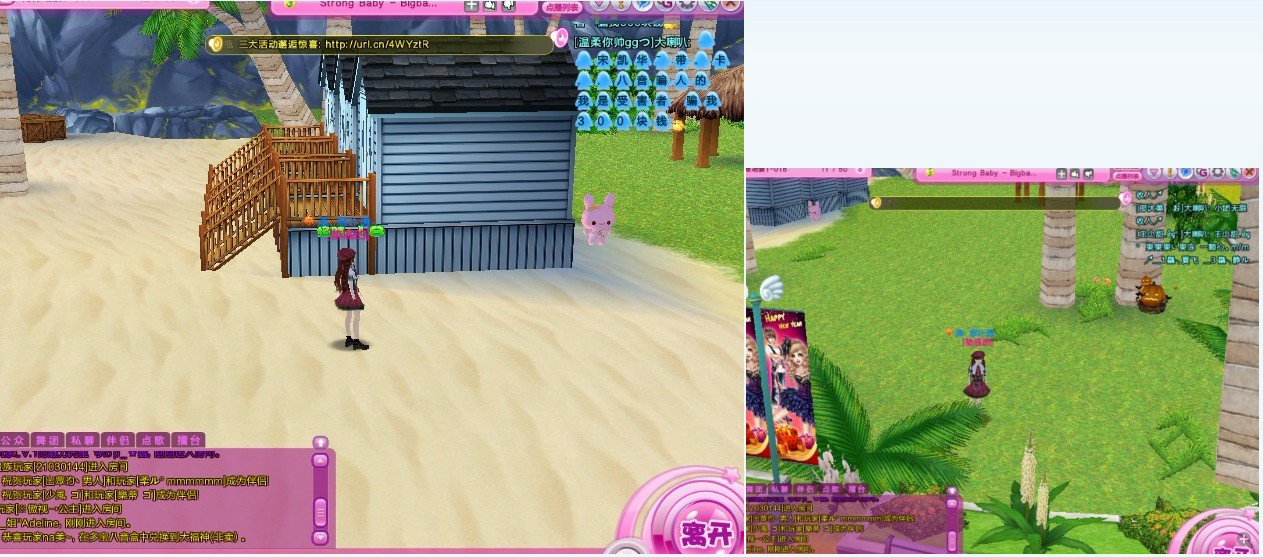 QQ炫舞上的休闲区怎么玩？怎么找到万圣南瓜妖和兔兔天使并和他们对话？