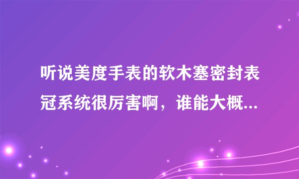 听说美度手表的软木塞密封表冠系统很厉害啊，谁能大概给我解释一下？
