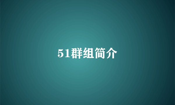 51群组简介