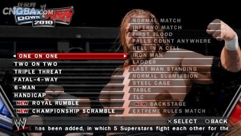 PSP版的 WWE 美国职业摔角联盟2010 WWE SmackDown vs Raw 2010 的游戏翻译谁会啊？