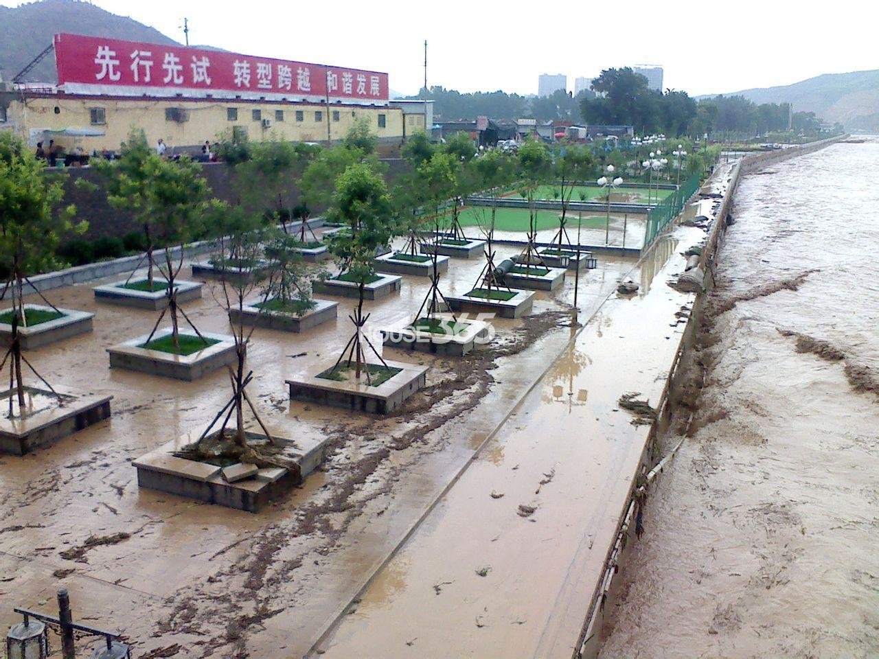 从60万米高空看山西水灾,到底有多严重?