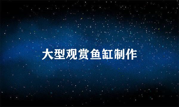 大型观赏鱼缸制作