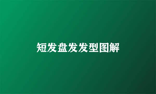 短发盘发发型图解