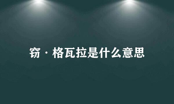 窃·格瓦拉是什么意思