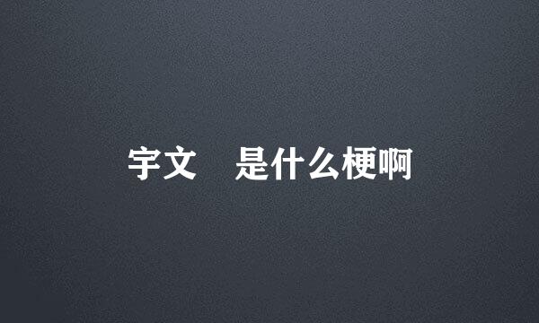 宇文玥是什么梗啊