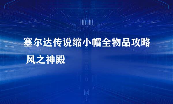 塞尔达传说缩小帽全物品攻略 风之神殿