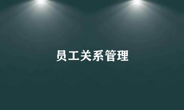员工关系管理