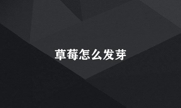 草莓怎么发芽