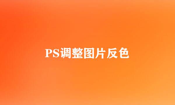 PS调整图片反色
