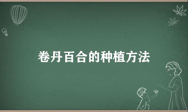 卷丹百合的种植方法