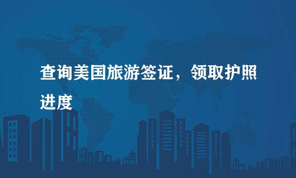 查询美国旅游签证，领取护照进度
