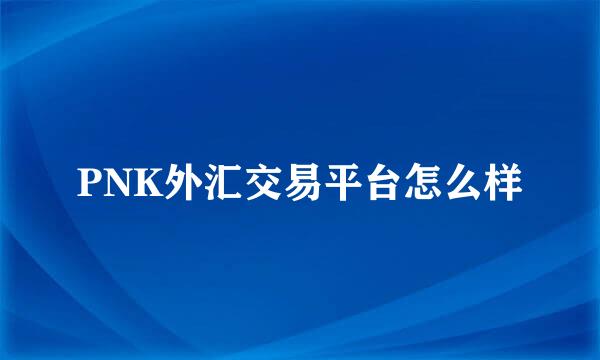PNK外汇交易平台怎么样