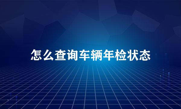 怎么查询车辆年检状态