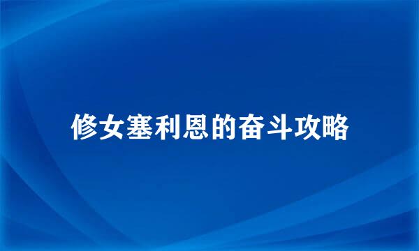 修女塞利恩的奋斗攻略