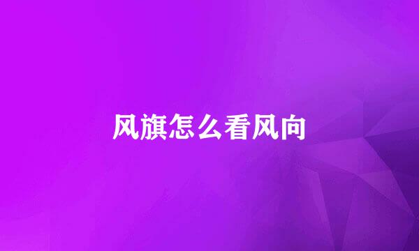 风旗怎么看风向