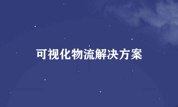 可视化物流解决方案