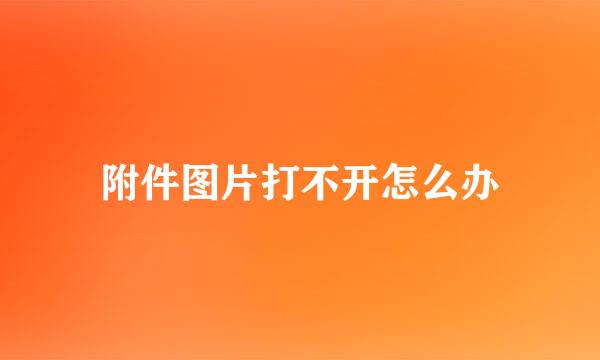 附件图片打不开怎么办