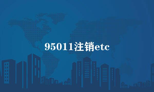 95011注销etc