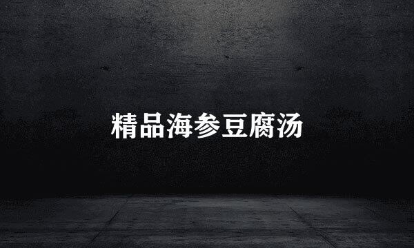 精品海参豆腐汤